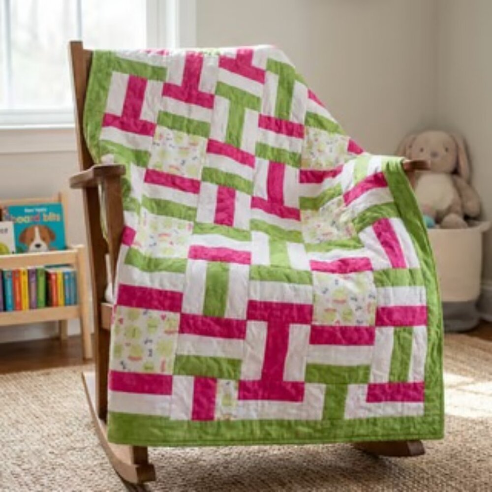 "Froggies" Children's Flannel Quilt